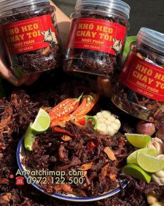 khô heo cháy tỏi 300gr