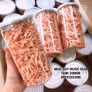 mực sấy nước dừa 300gr