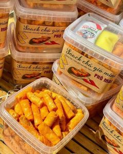 snack chả tôm mini phô mai