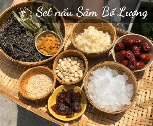 set nấu sâm bổ lượng