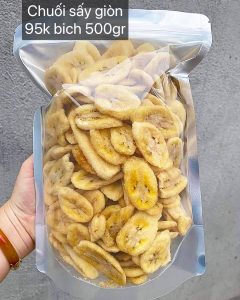 chuối sấy giòn