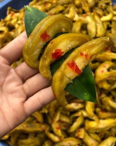 cóc cầy sấy muối ớt