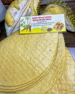 bánh tráng nướng khoai mỳ sầu riêng