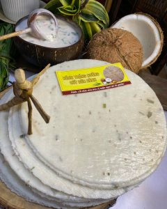 bánh tráng nướng cốt dừa hành