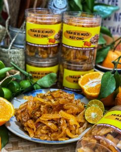 trần bì xí muội mật ong