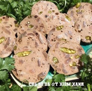chả bò da ớt xiêm xanh