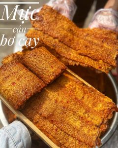 mực cán bơ cay 300gr