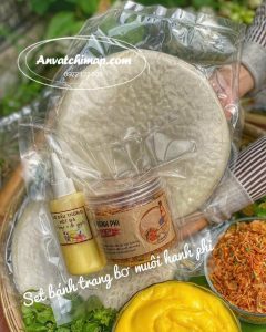 SET BÁNH TRÁNG BƠ MUỐI HÀNH PHI tok tok