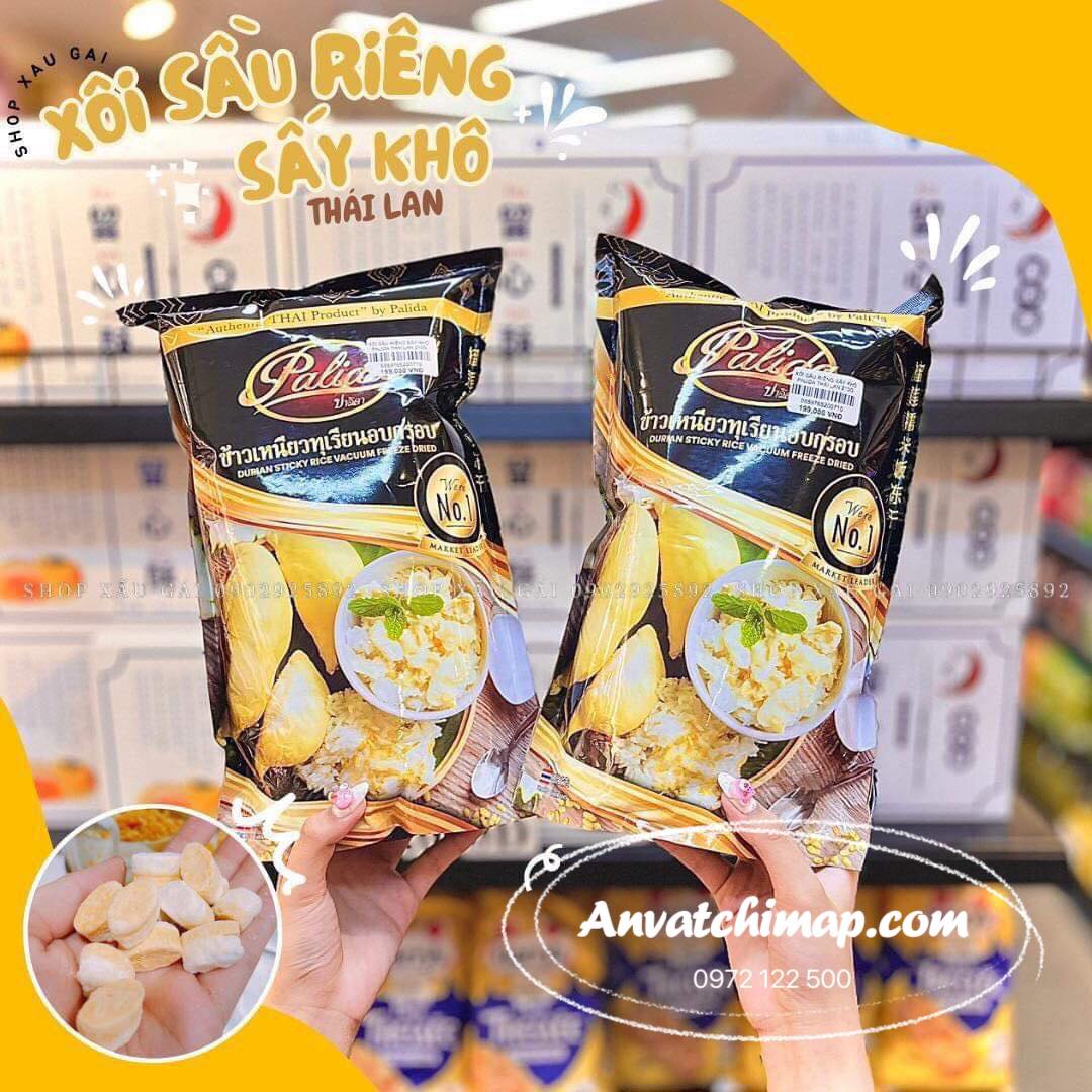 XÔI SẦU RIÊNG SẤY KHÔ PALIDA – ĐẶC SẢN THÁI LAN