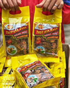 KHÔ BÒ GIÒN HỒNG NGỰ  vụn nhỏ 500gr
