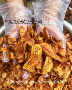 CHUỐI SẤY MỘC KHÔNG ĐƯỜNG 500gr