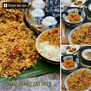 chà bông gà cay 300gr