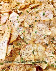 Khoai môn sấy mắm hành  250gr