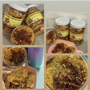 cơm cháy mini khô heo ngũ vị 400gr