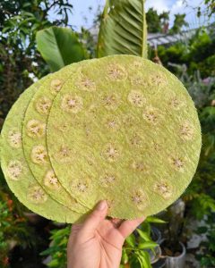 BÁNH PHỒNG CHUỐI LÁ DỨA  – 10 bánh chưa nướng