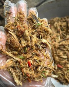 CÁ KHÔ GIÃ TỎI ỚT  Mắc Khén Lá Chanh ! 200gr