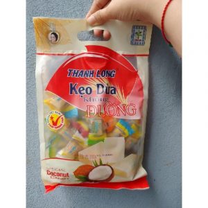 KẸO DỪA KHÔNG ĐƯỜNG THẬP CẨM thanh long 400gr