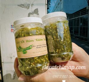 Sốt ớt rim xanh – ớt xiêm xanh 500gr