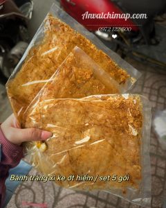 BÁNH TRÁNG MUỐI ỚT HIỂM – set 5 gói