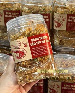 BÁNH TRÁNG DẺO tép me cay 300gr