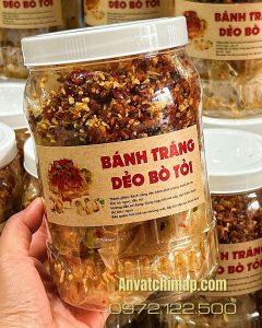bánh tráng dẻo bò tỏi 300gr