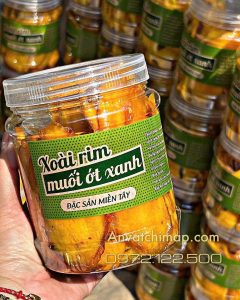XOÀI RIM MUỐI ỚT XANH 500gr