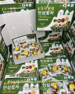 set TRÀ HOA TAM THẤT 8 VỊ THẢO MỘC / hộp 25 gói