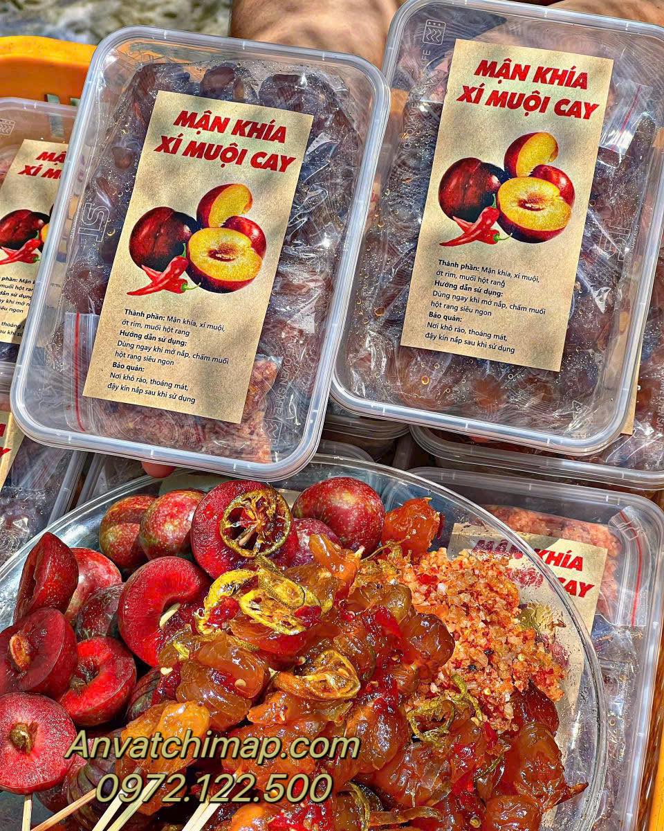 MỨT MẬN KHÍA TẮC XÍ MUỘi CAY 500GR