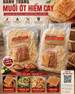 BÁNH TRÁNG MUỐI ỚT HIỄM CAY 500gr