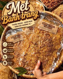 bánh tráng tỏi giòn 300gr