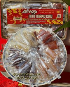 LỄ HỘP MỨT MÃNG CẦU 4 vị 500gr