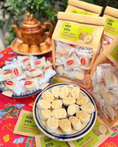 kẹo dừa non bánh phồng đường phèn 500gr