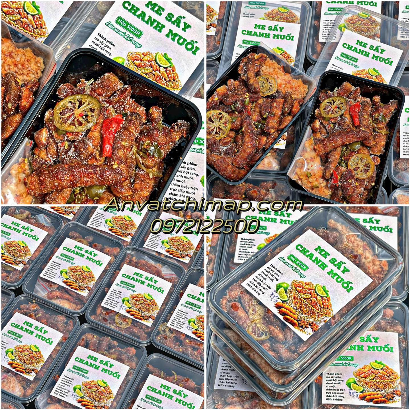 me sấy chanh muối 500gr