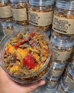 cá cơm kho tiêu tóp mỡ 250gr