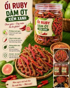 ổi sấy muối ớt 300gr