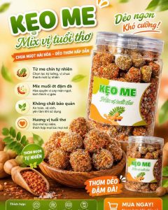 kẹo me mix 3 vị tuổi thơ 500gr