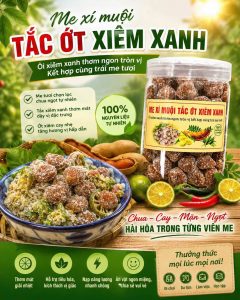 me xí muội tắc ớt xiêm xanh – khô 500gr