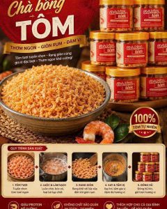 chà bông tôm 200gr