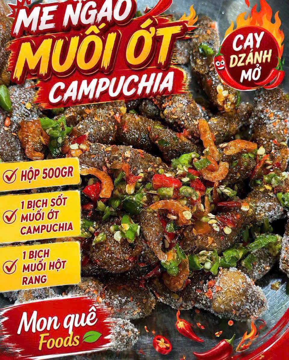 ME MUỐI ỚT CAMPUCHIA 500gr