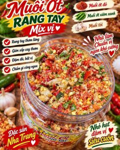 muối ớt rang tay mix vị 500gr