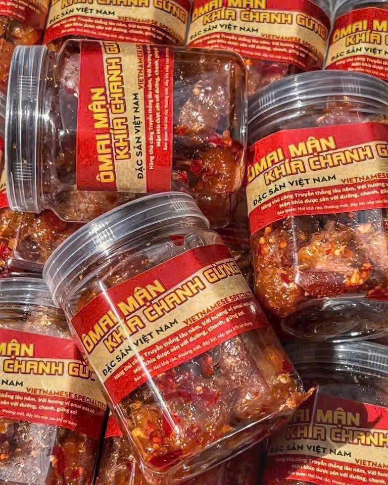 ô mai mận khía chanh gừng 500gr