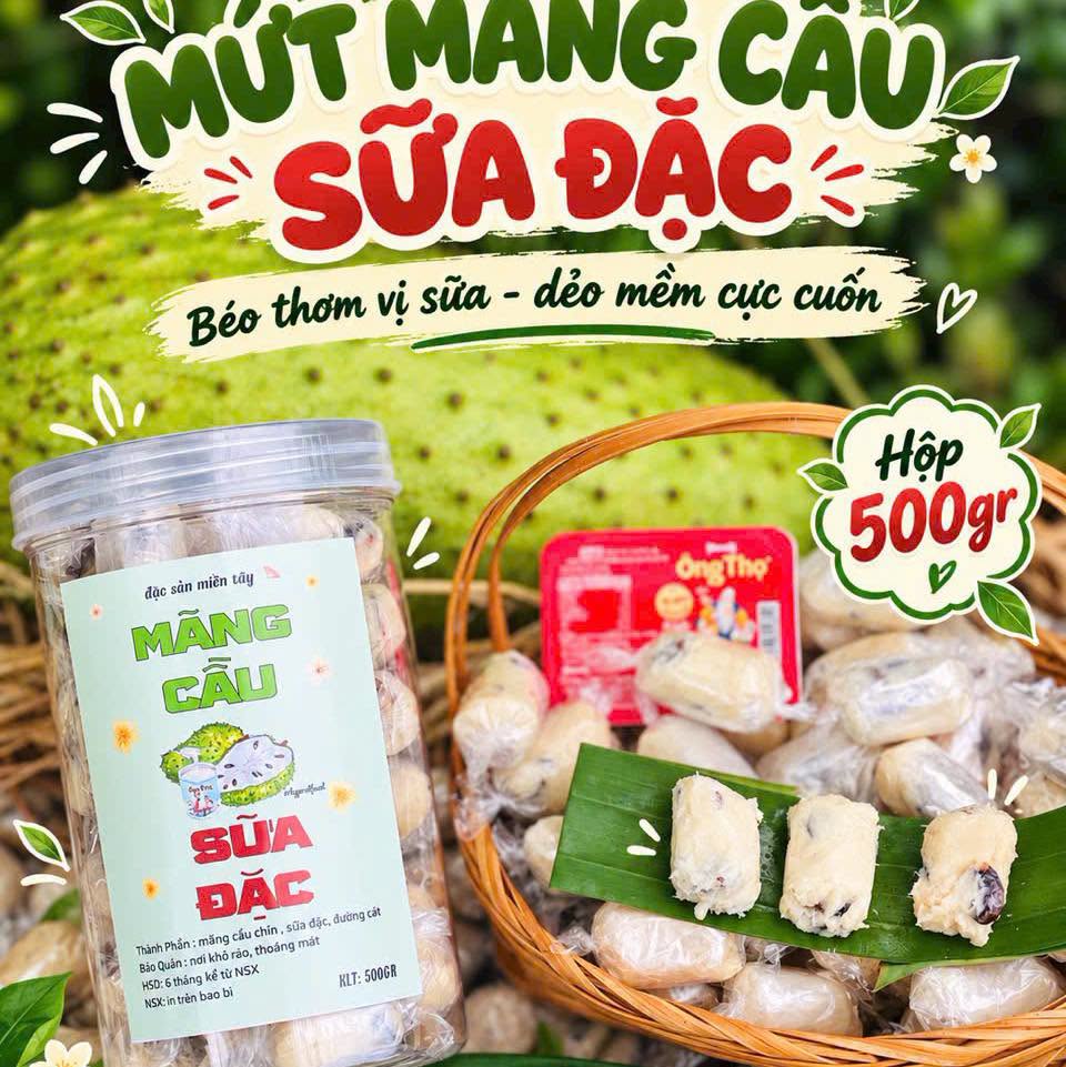 mứt mãng cầu sữa 500gr